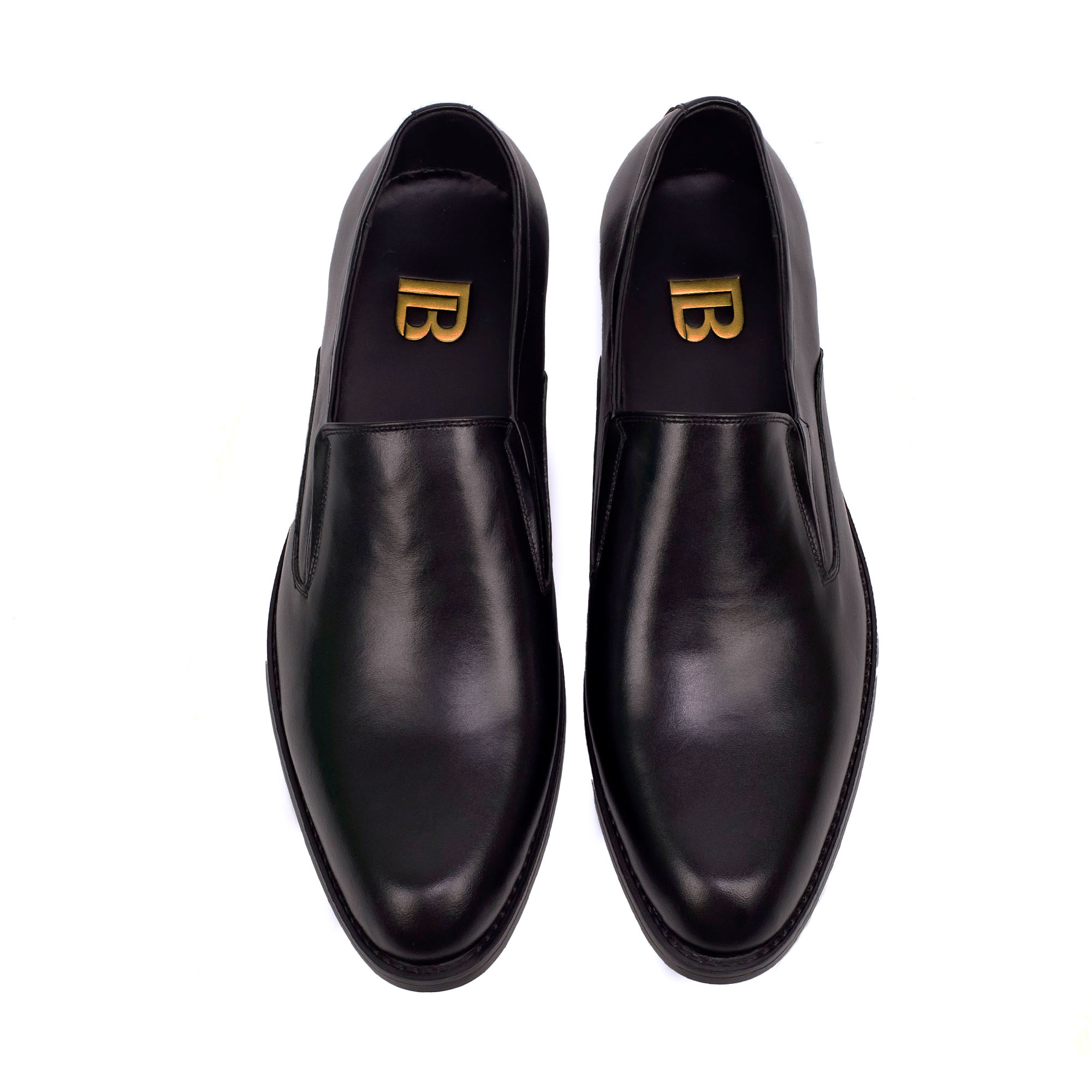 Giày tây nam công sở da bò nappa cao cấp, giày lười nam màu đen G107- Bụi leather- hộp sang...