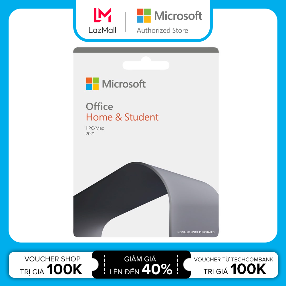 Phần mềm Office Home & Student 2021 |Dùng vĩnh viễn| Dành cho 1 người, 1 thiết bị |Word, Excel, PowerPoint