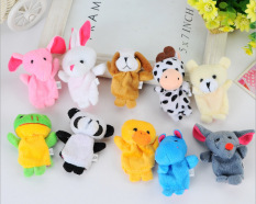 Set 10 Con Rối Móc Ngón Tay Hình Thú Nhiều Màu Cho Bé