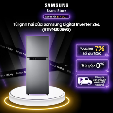 Tủ lạnh Samsung hai cửa Digital Inverter 216L (RT19M300BGS) – Miễn phí giao + lắp đặt toàn quốc