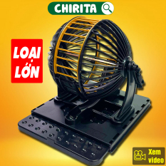 Lồng Quay TÔ LÔ BINGO 90 Số LOẠI LỚN – Bộ Trò Chơi Bingo – Lồng Cầu Quay Số, Xổ Số – Đồ Chơi Trẻ Em CHIRITA