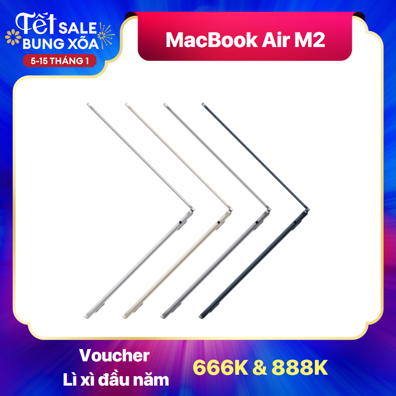 [Sale Tết] MacBook Air M2 2022 – Hàng Chính Hãng
