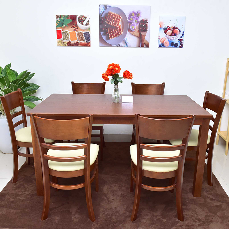[Freeship][Trả góp 0%] Bộ bàn ăn 6 ghế Ulsan IBIE tùy chọn kích thước, màu sắc