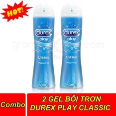 Combo 2 chai Gel bôi trơn Durex Play Classic 50ml trơn tự nhiên