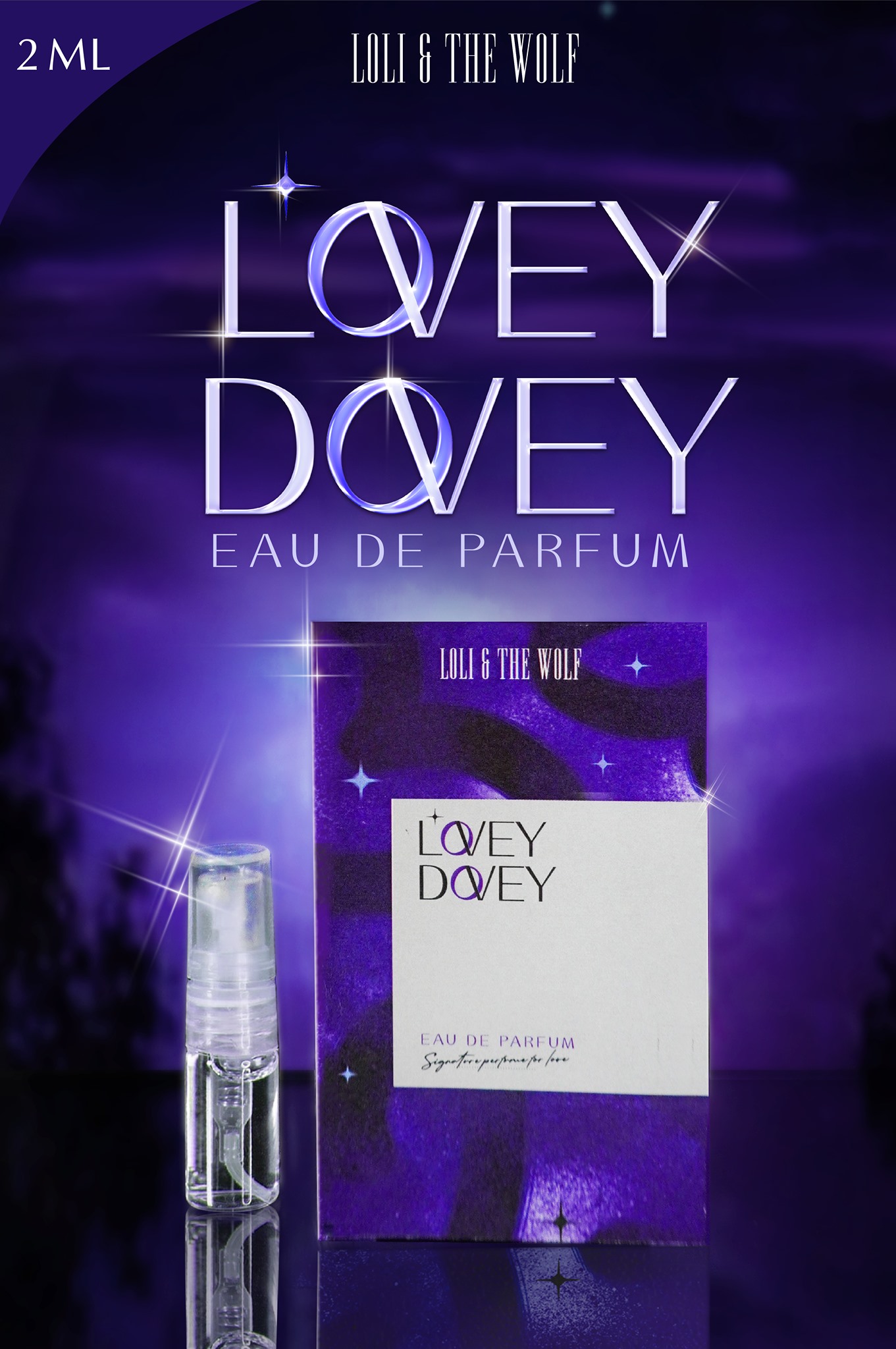 Nước hoa mini nữ LOVEY DOVEY Eau De Parfum dành cho nữ, lưu hương 6-8 tiếng, chai 2ml nhỏ gọn,...