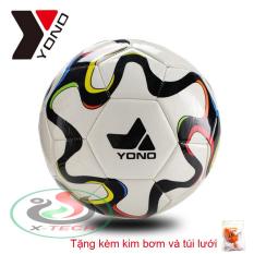 Quả Bóng Đá 3 Lớp YONO số 5 – Banh Đá Da Cao Cấp Size 5 (Qua Bong da – Trai banh Tiêu chuẩn thi đấu, Tặng kèm kim bơm và túi lưới)