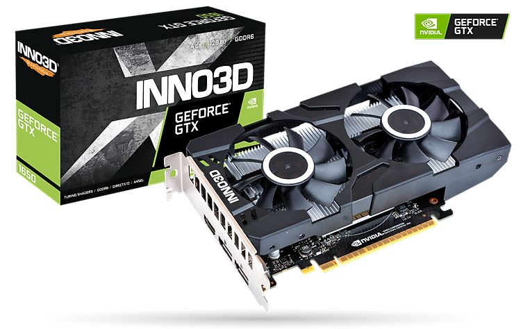 Card màn hình VGA INO3D GeForce GTX 1650 4GB Twin – Like new