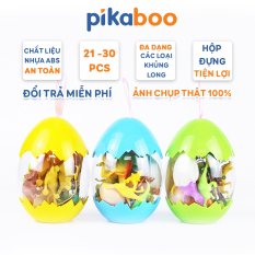 Đồ Chơi Trứng Khủng Long Pikaboo Đủ Kích Thước, Chất Liệu Nhựa ABS Cao Cấp An Toàn, Bền, Dẻo, Mô Hình Đồ Chơi Khủng Long Trứng Bất Ngờ Thu Hút Sự Chú Ý Của Trẻ, Quà Tặng Hoàn Hảo Cho Bé