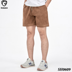 Quần Short Đùi Nhung Tăm Nam Nữ ROUGH Style Unisex Ulzzang Hàn Quốc