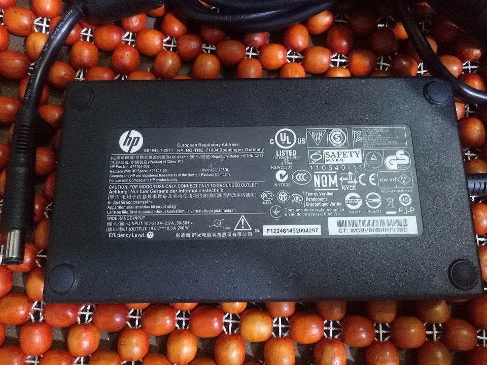 Adapter sạc zin Slim laptop HP 200w (19v-10,3A) sạc hp 8570w,8770w, Zbook 14, Zbook 15, Zbook 17