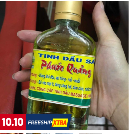Tinh dầu sả Phước Quảng nguyên chất 100ml đuổi muỗi côn trùng