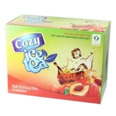 Trà hòa tan Cozy Ice Tea hương đào hộp 18 gói x 15g