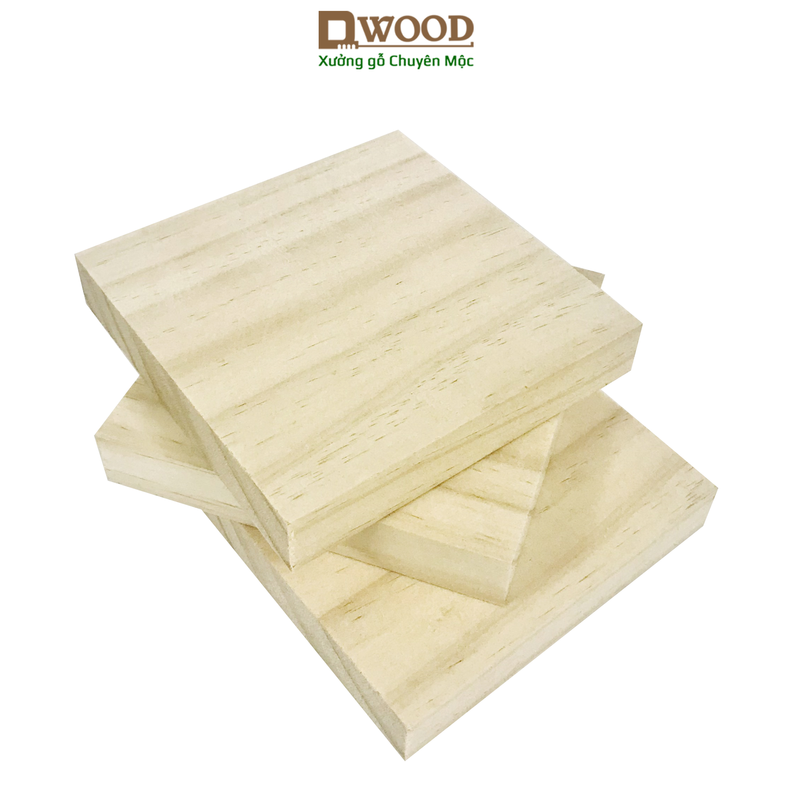 Miếng gỗ vuông Dwood gỗ thông mới nhập khẩu