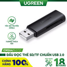 Đầu đọc thẻ SD/TF chuẩn USB 2.0 UGREEN CM264 60721 – Hàng phân phối chính hãng – Bảo hành 18 tháng