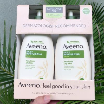 Sữa dưỡng thể Aveeno Daily Moisturizing Lotion Nourishes Dry Skin Fragrance Free 591ml dưỡng da không nhờn dễ hấp thụ...