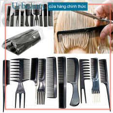 【Urbeauty】10Pcs chiếc nhựa thân thiện với môi trường Lược chống điện Massage tĩnh Lược Chải tóc cắt