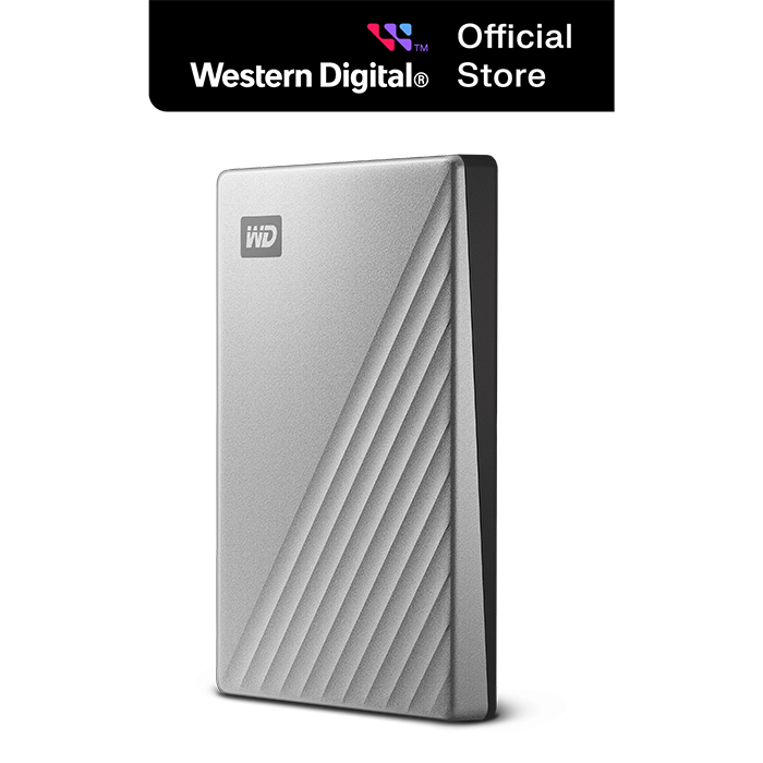 Ổ cứng di động Western Digital WD My Passport Ultra Silver 2.5″ USB type C 1TB – WDBC3C0010BSL