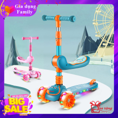Xe trượt Scooter, Xe trượt giành cho bé từ 2-8 tuổi, Xe trượt 3 bánh chịu được trọng tải 100kg, Đồ chơi ngoài trời giúp bé phát triển, Món quà đặc biệt giành tặng bé