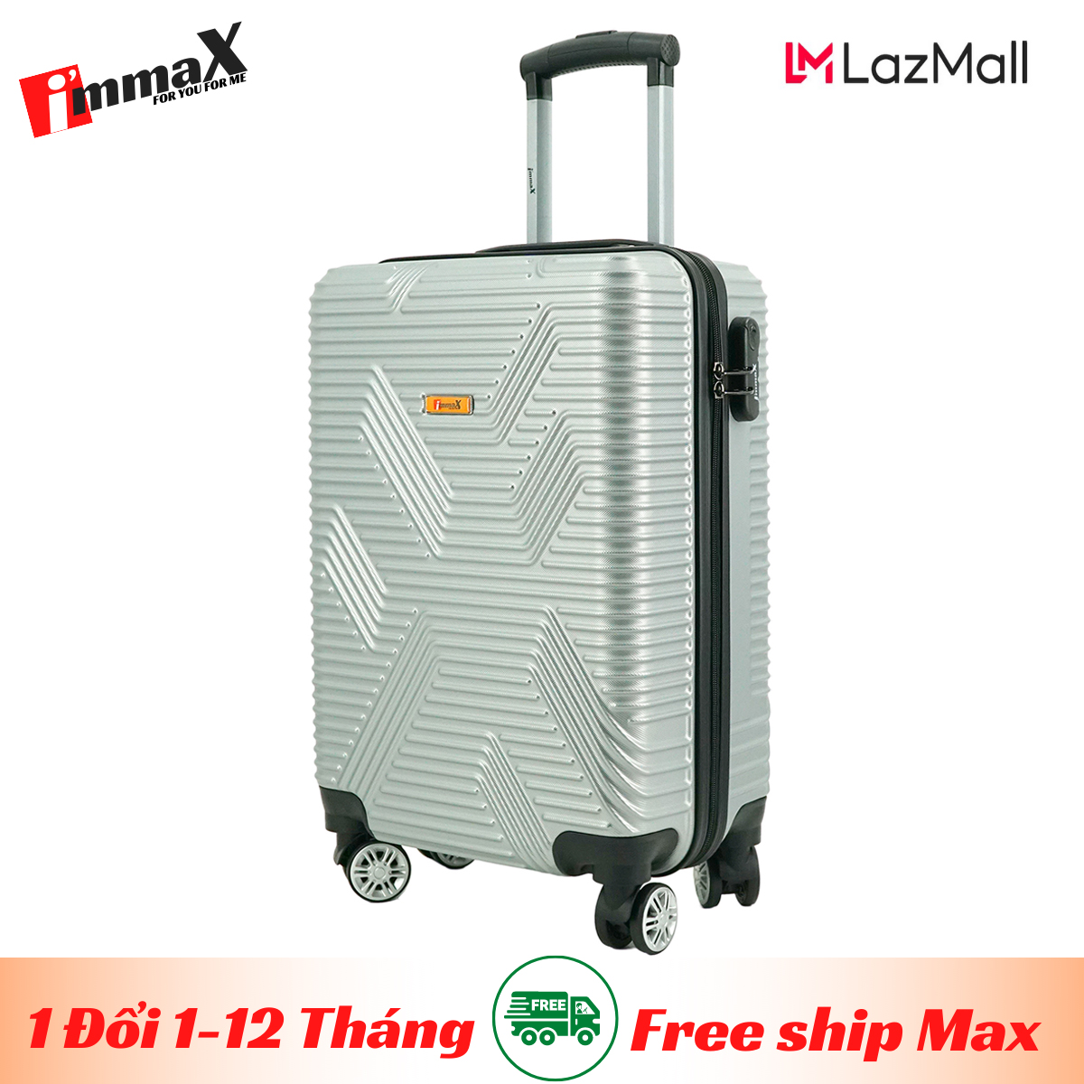 [ MIỄN PHÍ SHIP] Vali nhựa du lịch size xách tay 20inch immaX X11/ Vali kéo du lịch size nhỏ