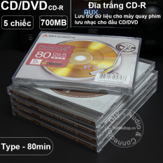 5 chiếc – CD phono 700Mbps Misubitshi type-80 model – VMUR80PHM1 (đổi qua thương hiệu Verbatim)