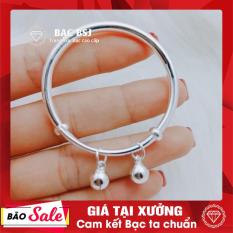 Vòng bạc cho bé chất liệu bạc ta cao cấp, vòng tay bạc, lắc bạc cho bé sơ sinh, lắc tay bạc cho bé, lắc chân bạc cho bé, lắc tay bạc cho bé trai. Bạc BSJ – VTBB02