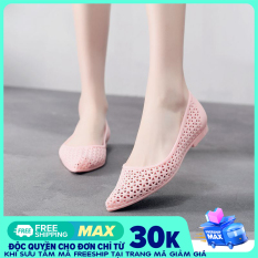 GIÀY NỮ CHEN-4 kiểu dáng BÚP BÊ, GIAY BUP BE chất liệu nhựa dẻo, có thể đi mưa chống thấm, nhiều màu nhiều size