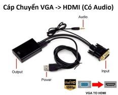 Cáp Chuyển VGA sang HDMI có audio
