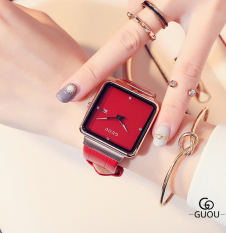 [HCM]Đồng hồ nữ Guou 8179 dây cao su cao cấp thiết kế siêu sang trọng