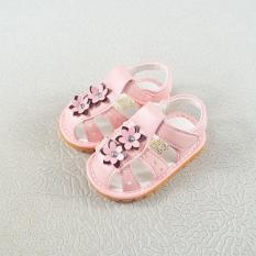 sandal tập đi bé gái size 15-19 đính hoa