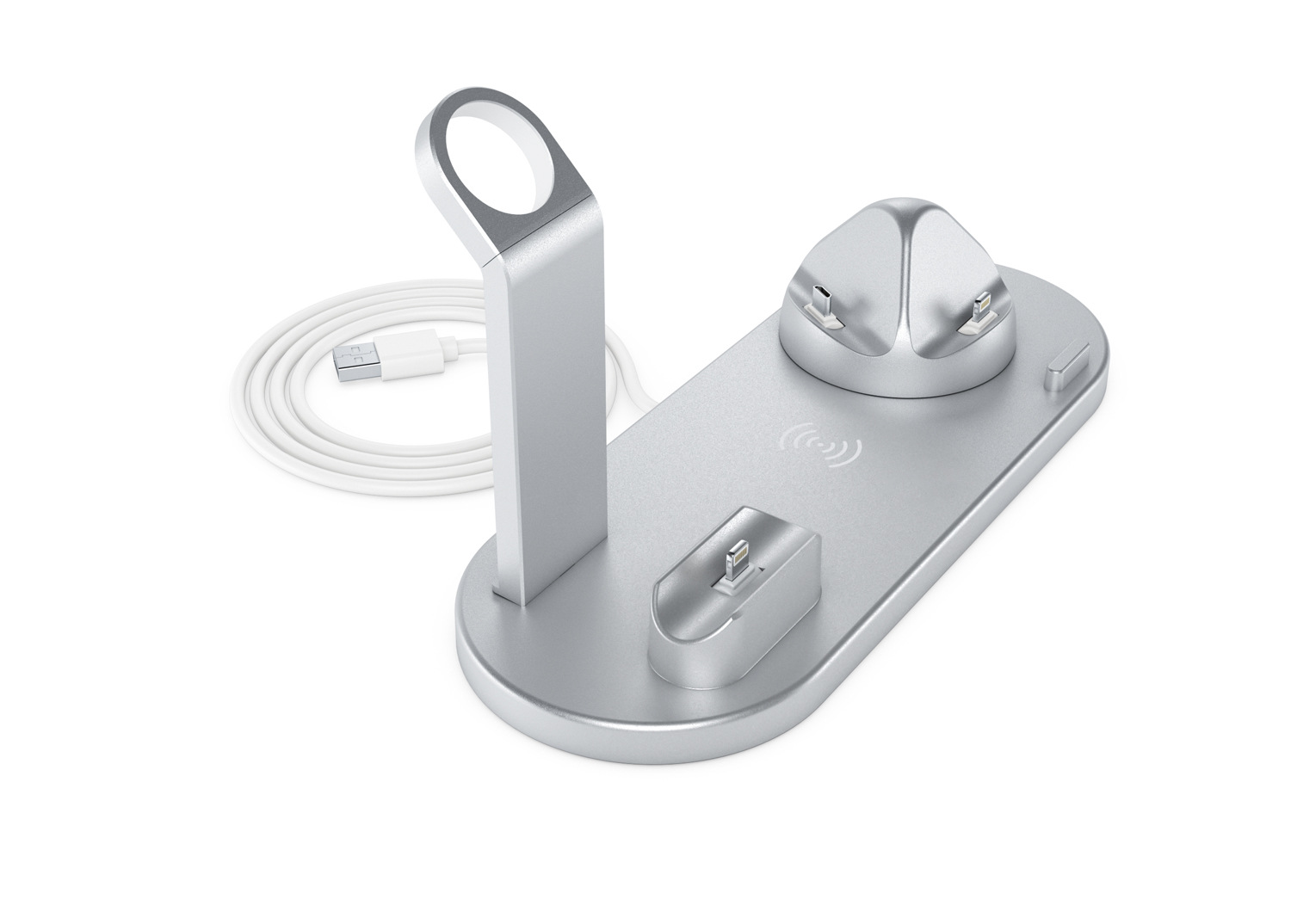 Đế sạc không dây 3 trong 1, bộ đế sạc không dây IP, sac khong day, cho điện thoại, samsung,...