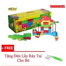 Đồ Chơi Xếp Hình Antona 110 Chi Tiết Tặng Kèm Đèn Lấy Ráy Tai ( Hàng Việt Nam)