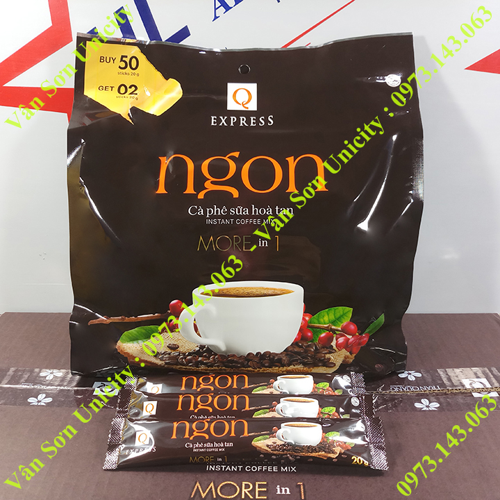 Bán Cà phê sữa Ngon Trần Quang bịch lớn  (52 gói dài * 20g) Instant  Coffee mix 3 in 1 giá chỉ ₫ | Review ZimKen