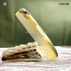 Lược sừng bằng đầu xuất nhật – (Size:XL- 19cm) Mẫu lược 2 loại răng – Horn Comb of HAHANCO – COH108