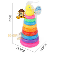 Đồ chơi thông minh phát triển trí tuệ cho bé tháp ném vòng vịt cỡ trung hàng Việt Nam HT720 – Monkey