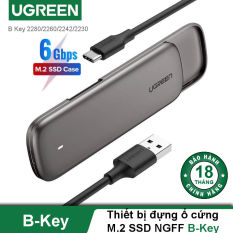 Thiết bị đựng ổ cứng UGREEN CM238 tương thích M2 SATA NGFF/NVME B-Key / M-Key và M+B Key 2280/2260/2242/2230