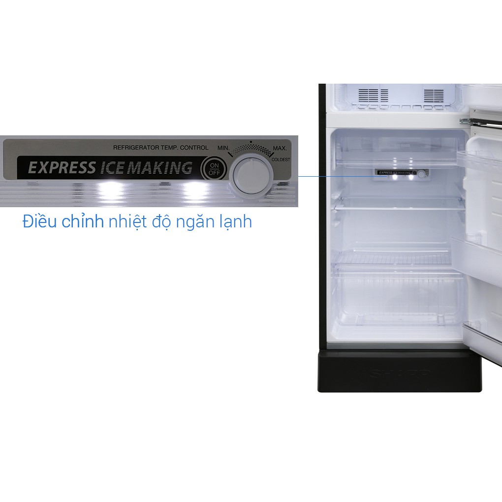 [TRẢ GÓP 0%] Tủ lạnh Sharp Inverter 165 lít SJ-X176E-DSS công nghệ J-Tech Inverter tiết kiện điện làm đá nhanh...