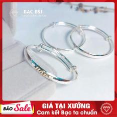 Vòng bạc cho bé, lắc bạc cho bé sơ sinh đến 3 tuổi mẫu trơn. Bạc ta 999 tốt cho sức khỏe, an toàn của bé yêu. Bạc BSJ