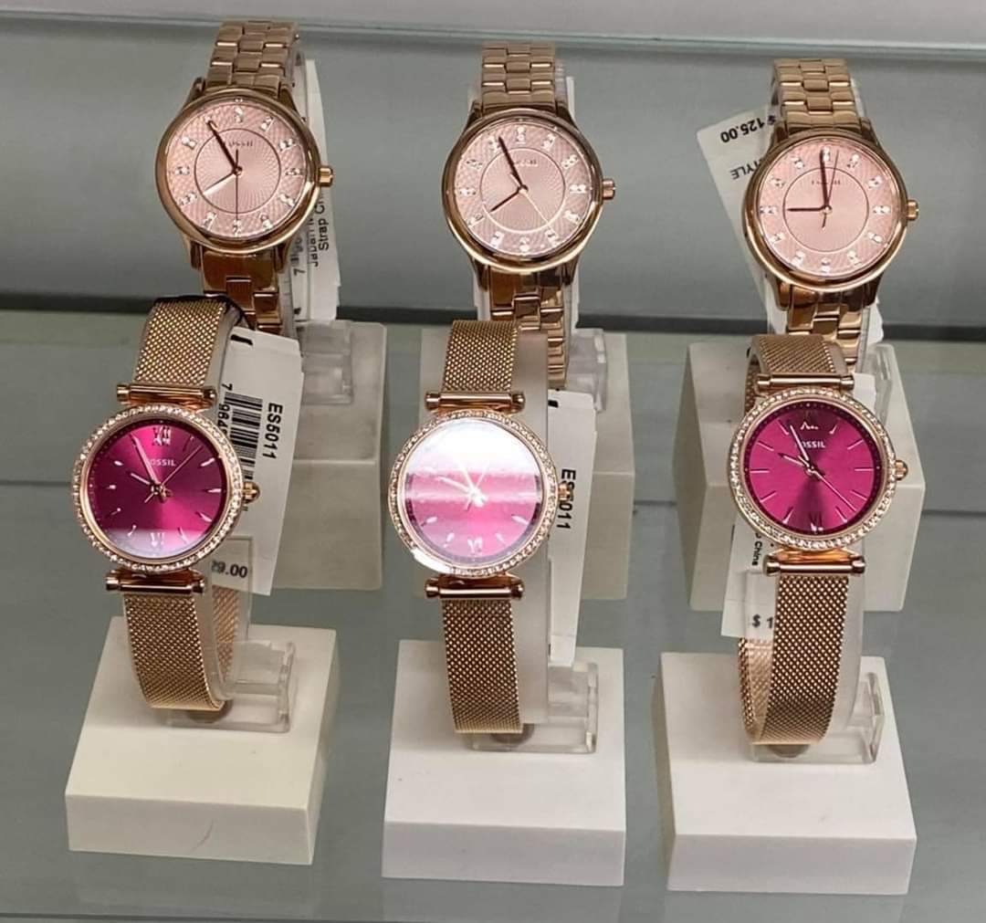 Đồng hồ nữ FOSSIL Carlie mini mặt hồng- SKU ES5011
