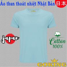 Áo thun thoát nhiệt Nhật Bản GOKING, siêu thoáng mát, thấm hút mồ hôi, mặc như không mặc. Áo phông nam nữ hàng hiệu cao cấp GOKING