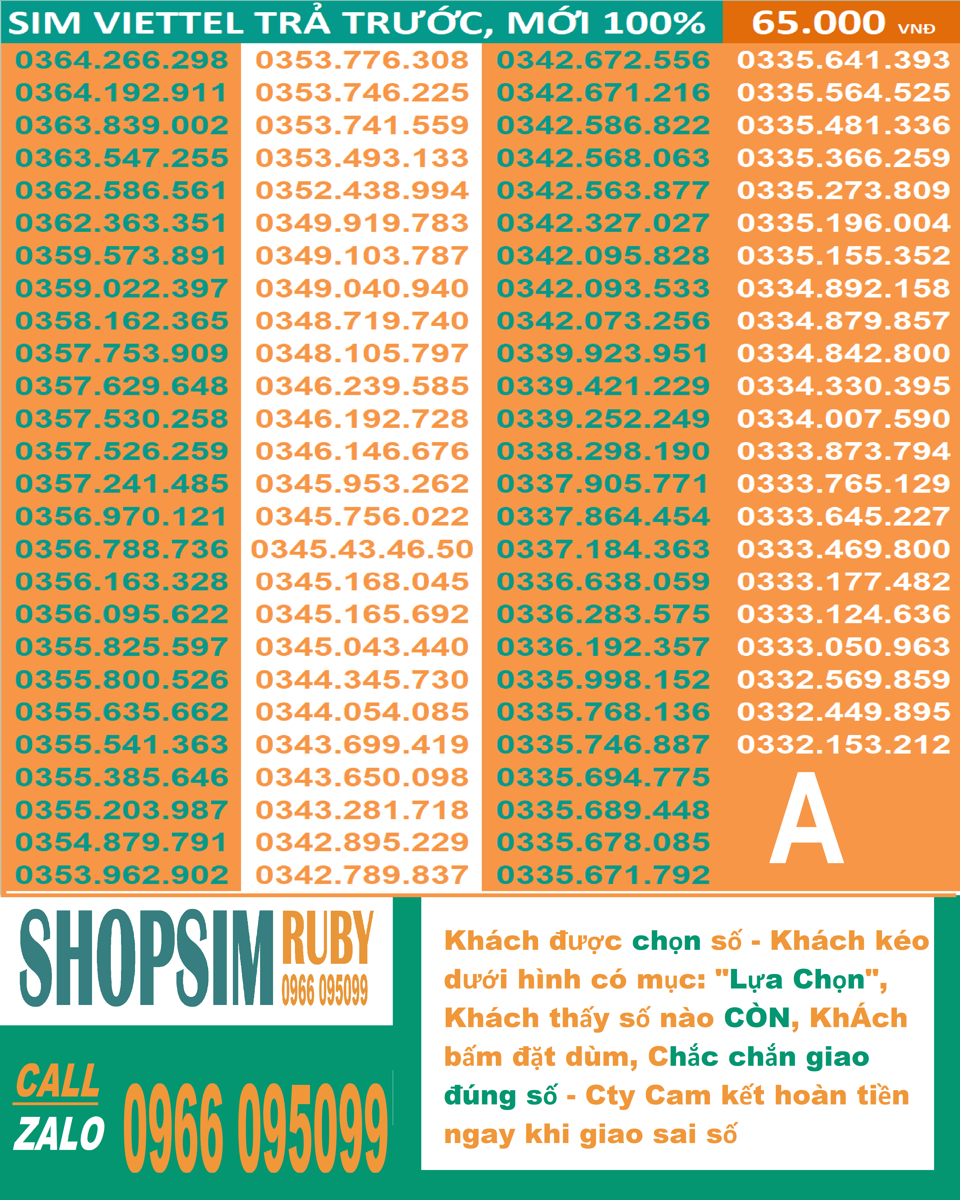 Sim Viettel Trả trước chính hãng -Chọn số - Nghe gọi, Nhắn Tin, 4G , Sim mới 100%, Chưa đứng...
