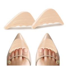 Một cặp lót mũi giày cao gót đệm êm ngón chân chất liệu cao su non sử dụng được cho tất cả các loại giày bít mũi PK50