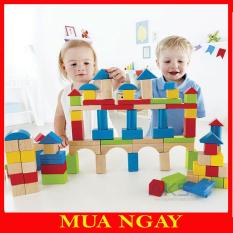 Bộ Xếp Hình Khối Xây Dựng 50 Chi Tiết Cho Trẻ