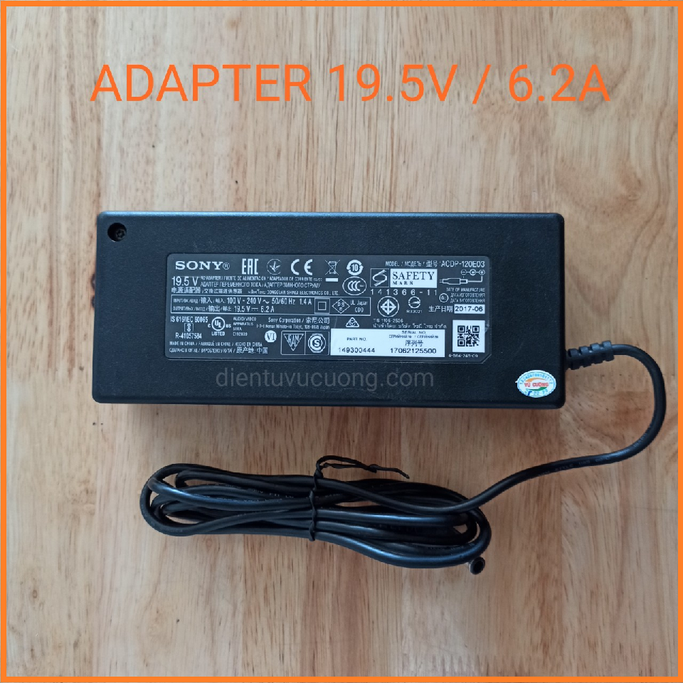 [HCM]Nguồn Adapter Cho Ti Vi SONY 6.2A /120W