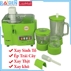 Máy Xay Ép Đa Năng Fujika Cối Thủy Tinh 4 trong 1 Xay Ép Hoa Quả, Xay Sinh Tố,Xay Thịt,Xay Cua Cắt Nhỏ,Xay Thực Phẩm,Xay Hành Tỏi Ớt,Xay Rau Củ – Hàng Chính Hãng