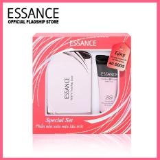 Bộ Quà Tặng Essance Phấn Nền Siêu Mịn Lâu Trôi 11g SPF30/PA+++ Tặng Kem Phấn BB Powdery Perfect Cover SPF50/PA+++ 10ml