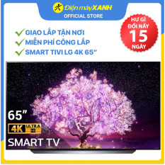 Smart Tivi OLED LG 4K 65 inch 65C1PTB – Remote thông minh – Chính hãng BH 2 năm – Miễn phí lắp đặt