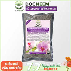 Phân bón cho hoa lan DOCNEEM tan chậm, viên nén dinh dưỡng hữu cơ vi sinh ben 01 cho hoa lan, túi 0.5 kg, chính hãng