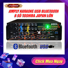 [ Xả Kho ] Amply Đèn nháy cực đẹp – Ampli Bluetooth karaoke, Amply nghe nhạc gia đình ATANNOII PRO- 666D kết nối Bluetooth Usb Thẻ nhớ – Tặng dây AV và 2 chống lăn micro.