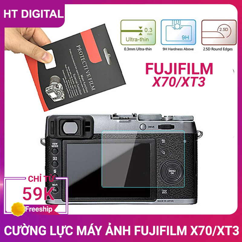 Miếng dán màn hình cường lực máy ảnh Fujifilm X70/XT3