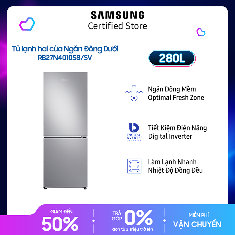 [Không giao kịp trước TẾT][Không nhận COD][Free Ship + Lắp đặt Toàn Quốc][Trả góp 0%][Voucher Upto 1Tr] Tủ lạnh Samsung...